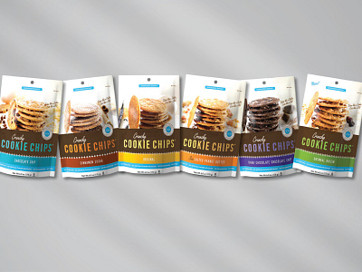 Cookie Chips Packaging art direction branding food packaging graphic design package design packaging