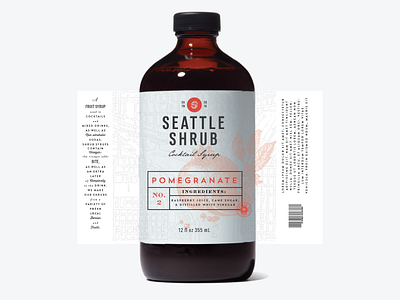Seattle Shrub label packaging