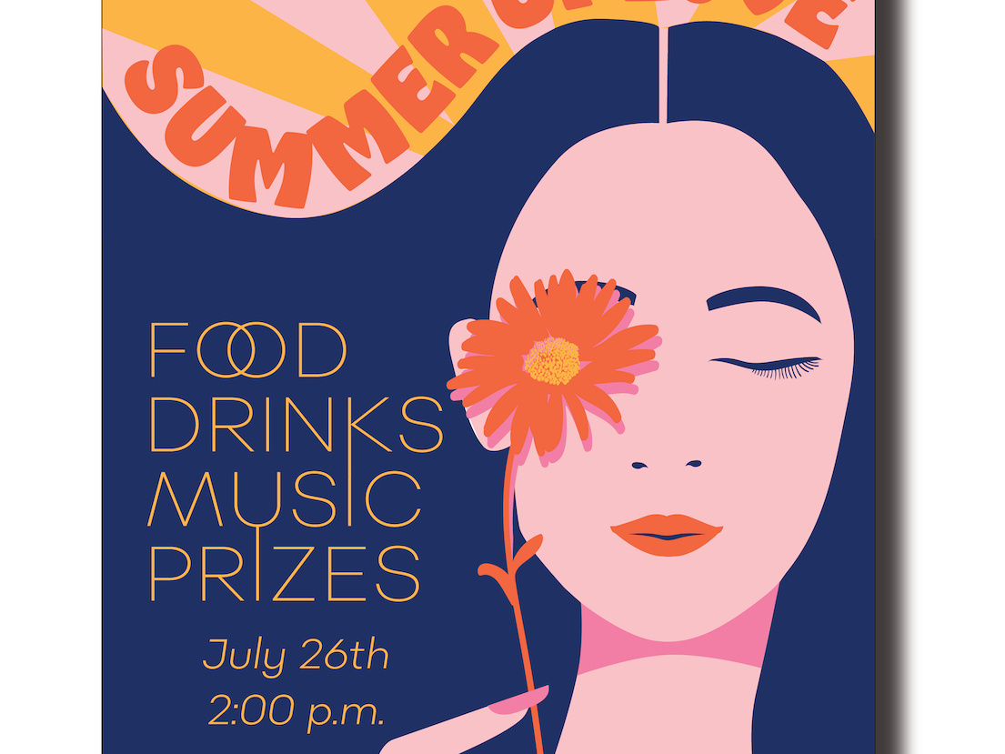 Summer Of Love poster/invitation by green in blue on Dribbble