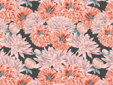 Summer Floral - Dahlia Collection botanical botanicalillustration dahlia fabric feminine floral floralart garden greetingcards homedecor illustration kitchenware repeatpattern surfacepatterndesign wallart wallpaper