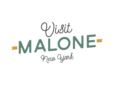 Visit Malone Logo branding design logo