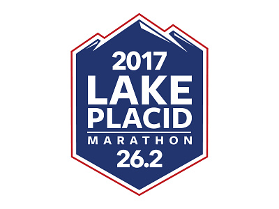 Lake Placid Marathon Logo branding design logo