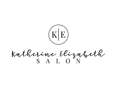 Katherine Elizabeth Salon branding design logo