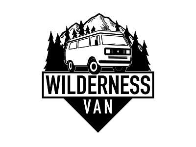 Wilderness Van Logo branding design logo