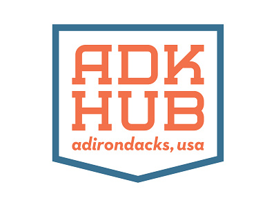 Adirondack Hub Branding branding design logo typography