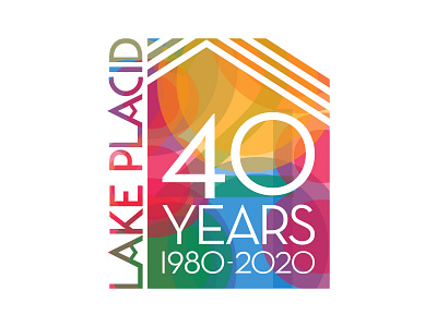 Lake Placid 40 Year Celebration Branding branding design logo sports