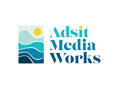 Adsit Media Works Logo branding design logo