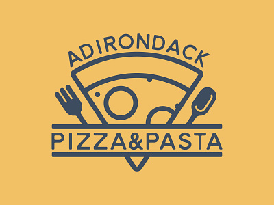 Adirondack Pizza & Pasta branding design logo