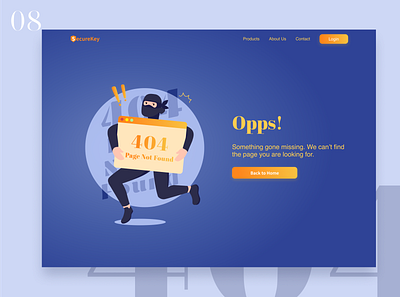 DailyUI 008 - Error404 008 404 page 404 status 404 webpage 404 website 404page blank page dailiyui008 dailyui error status error404 error404page error404ui missing page missing status stolen page theft webpageui