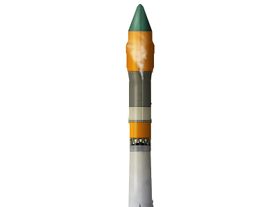 "Souyz" Rocket graphical design illustration
