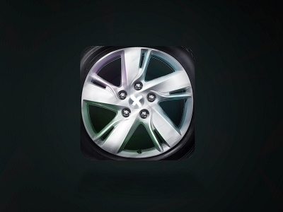 Wheel Icon app auto car graphical design icon illustration ios photoshop