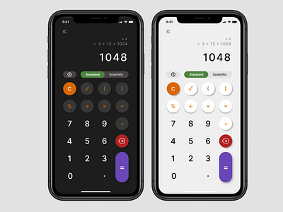 Calculator UI/UX Design by Annida F on Dribbble