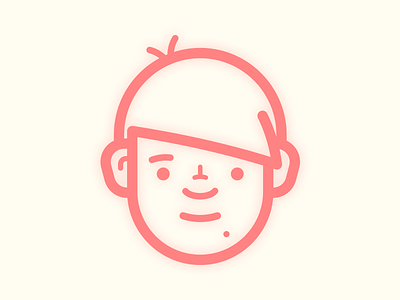 It's-a-me! avatar face thicklines