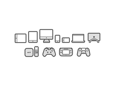 Devices apple tv desktop icons imac ipad iphone nintendo phone playstation tablet wii u xbox