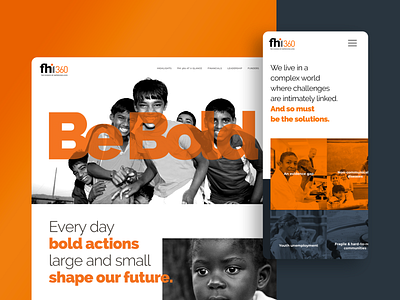 FHI 360 Annual Report design ui ux website