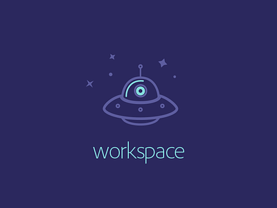 Workspace design flat logo