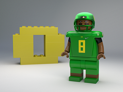 Lego Mariota 3d football heisman lego marcus mariota rose bowl