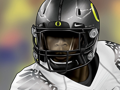 Oregon Football Illustration illustration line art photoshop sports