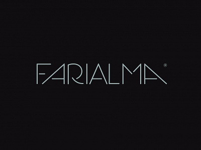 Farialma logo logotipe monogram one color