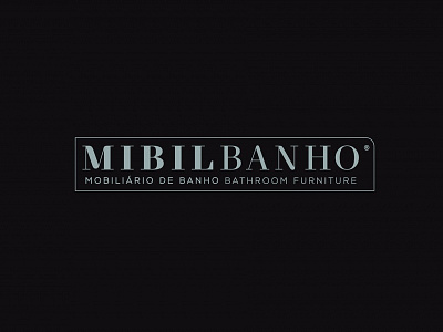 Mibilbanho logo logotipe monogram one color