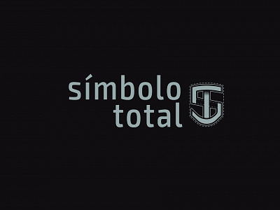 Símbolo Total logo logotipe monogram one color s st t