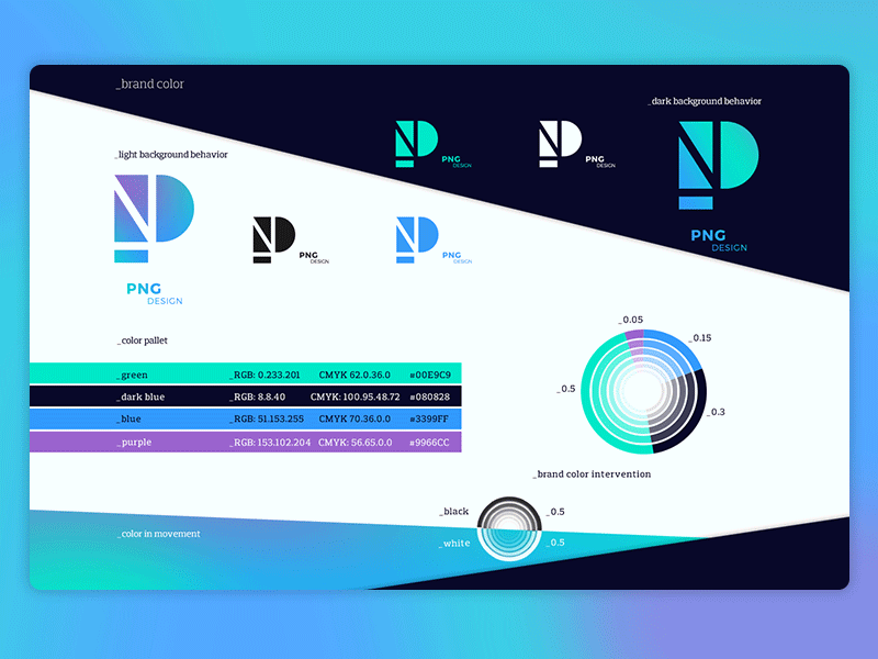 _color brand identity animation blue color color composition dark blue degrade gif gradient green purple