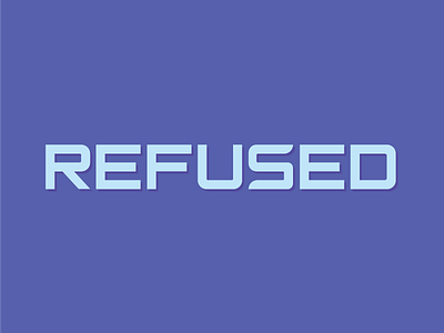 Refused Logo grid handmade lettering type