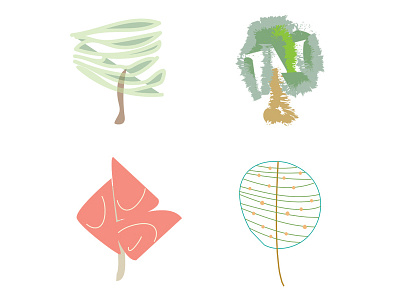 Trees illustration nature tree