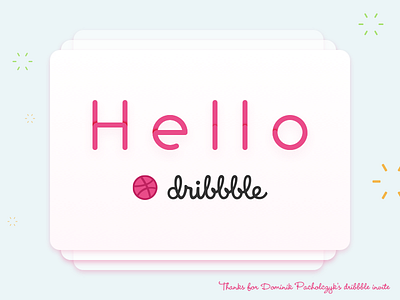 Hello Dribbble debuts first shot