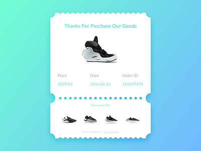 Dailyui 017 Email Receipt 017 dailyui email receipt