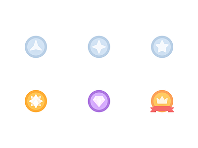 User Level Badge badge crown diamond level user