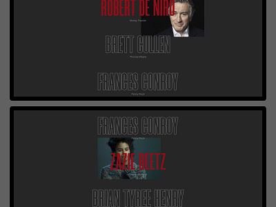 Joker — cast black cast clean design design film fullscreen interaction interface joker movie minimalism promo single page ui ux web website