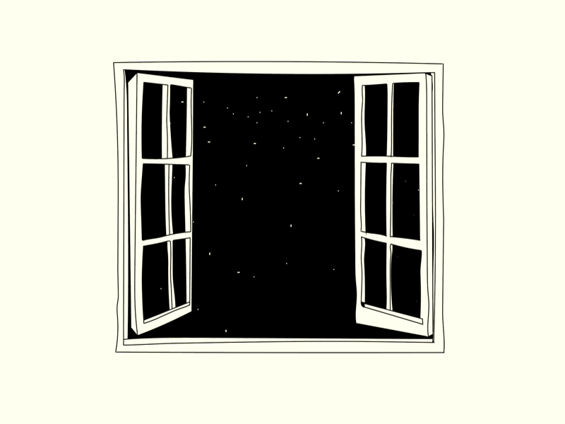 Open to the stars dream gif night photoshop sky sleep stars window