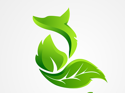 Green Fox branding design graphic design illustration logo