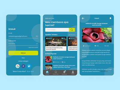 Article mobile apps android application apps article clean design mobile modern simple ui ux