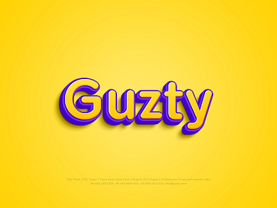 Modern Typography, Guzty design illustration typography vector