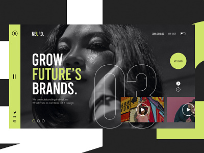 Artists Portfolio Website UI app branding design illustration ui ux webdesign