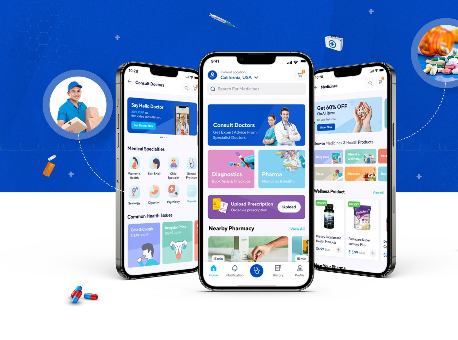 How to Build a Prescription Delivery App? by Appikr on Dribbble