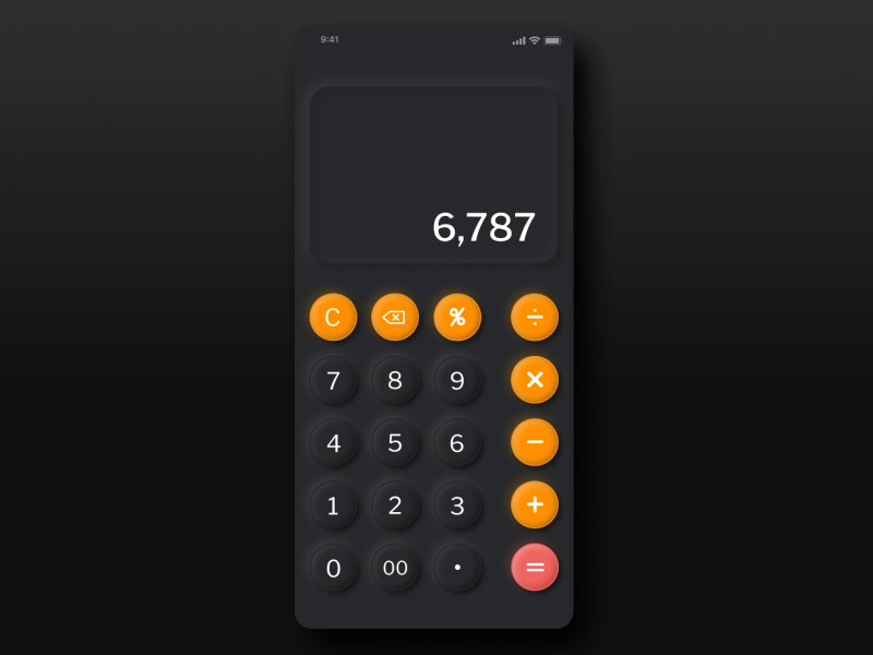 Calculator by Harshit K on Dribbble