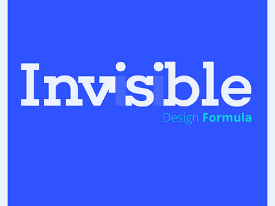 The Invisible Design Formula formula invisible logo magic vector