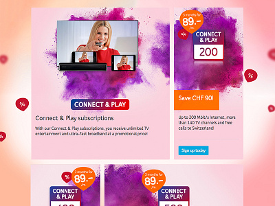 Landing Page with promotions of the week - Detail ux