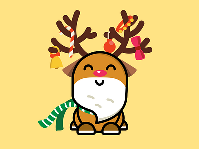 ReintreeR cute illustration reindeer xmas