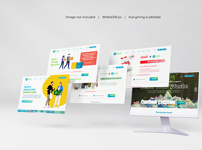 Waste4Change's Website Interface Design landing page design ui design uiux design web design website design