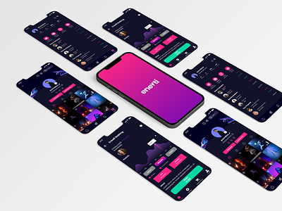 Enevti.com Mobile App Design app design design app ui ui design uiux design user interface