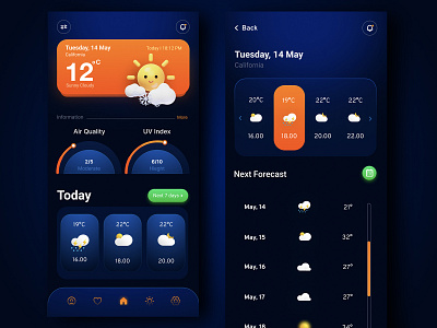 Weather Consept Design app art branding design illustration logo typography ui ux vector