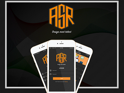 App design for UI Designer login screen signup screen ui designer app