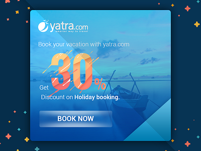 Travel Ad Design booking discount ad discount coupon holiday travel vacation yatra