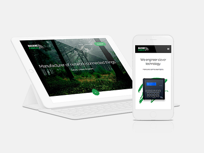 MachineForest bootstrap css3 development html iot responsive webdesign website