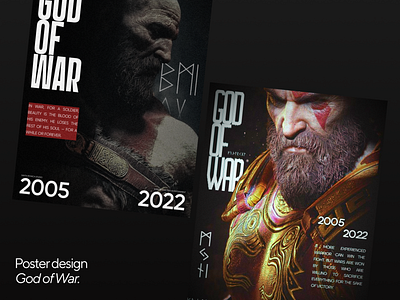 Poster | Design concept | God of War design figma god of war graphic design illustration poster typography