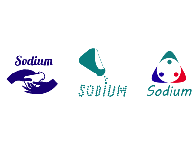 Logos sodium blue color digital dribbble flat logo minimalist red shot un ux web